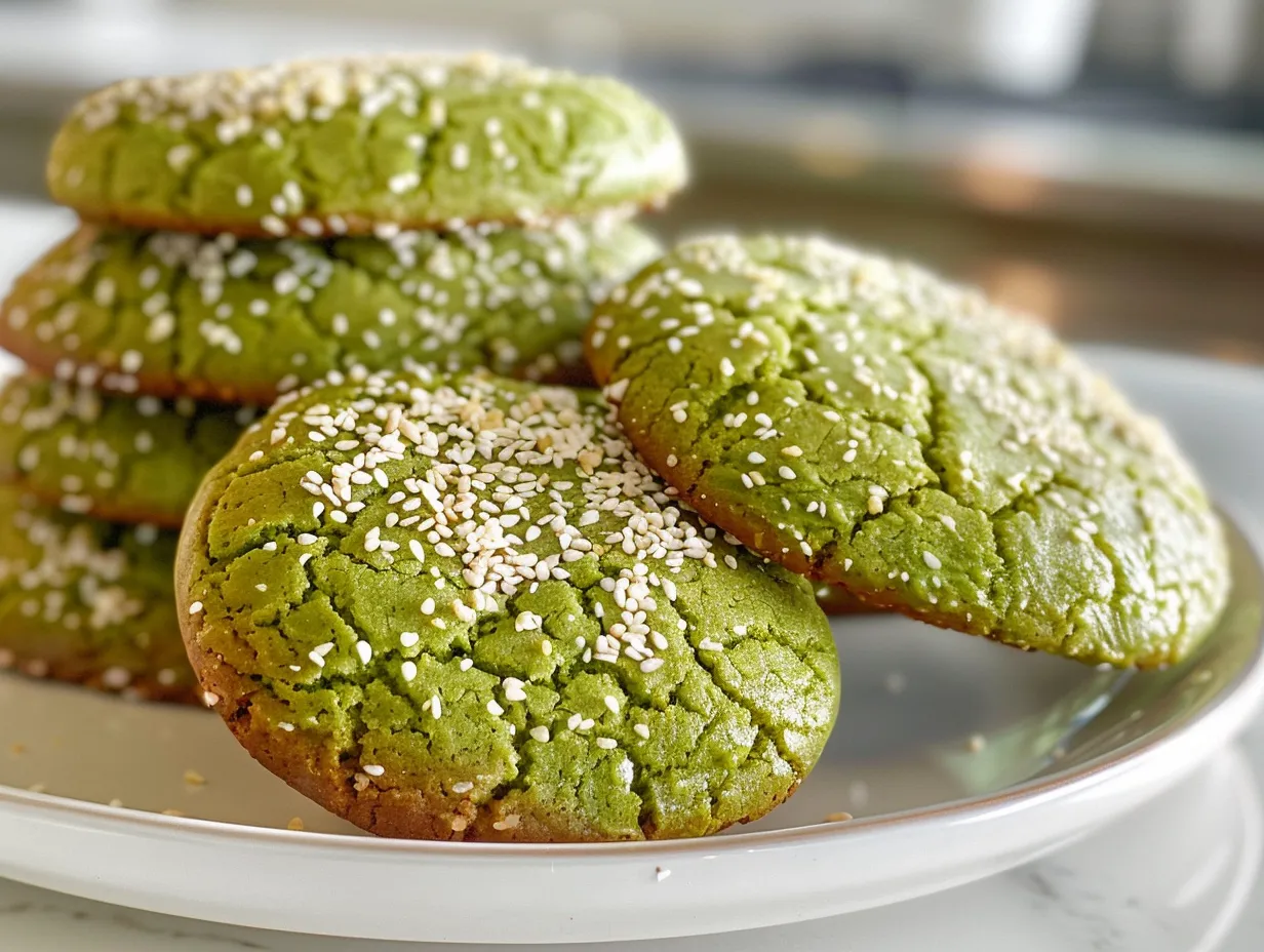 A Batch of Delicious Matcha Jasmine Tea Cookies