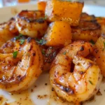 Appetizing Spiced Shrimp with Roasted Honeynut Squash