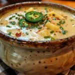 Bowl of Creamy Jalapeno Popper Soup