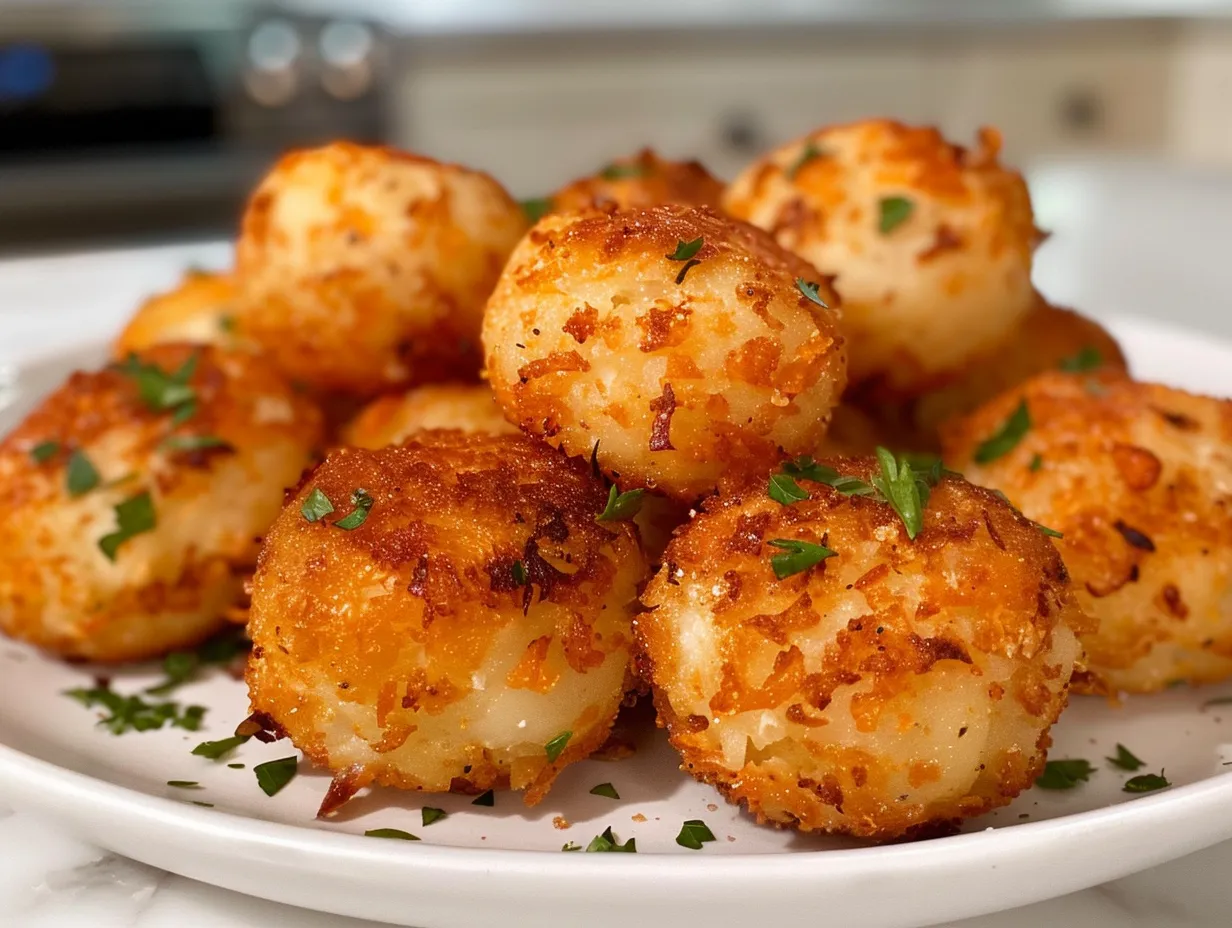Bowl of Freshly Baked Butternut Squash Tots