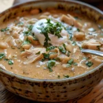 Bowl of White Chicken Chili