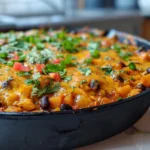 Butternut Squash and Black Bean Enchilada Skillet Display