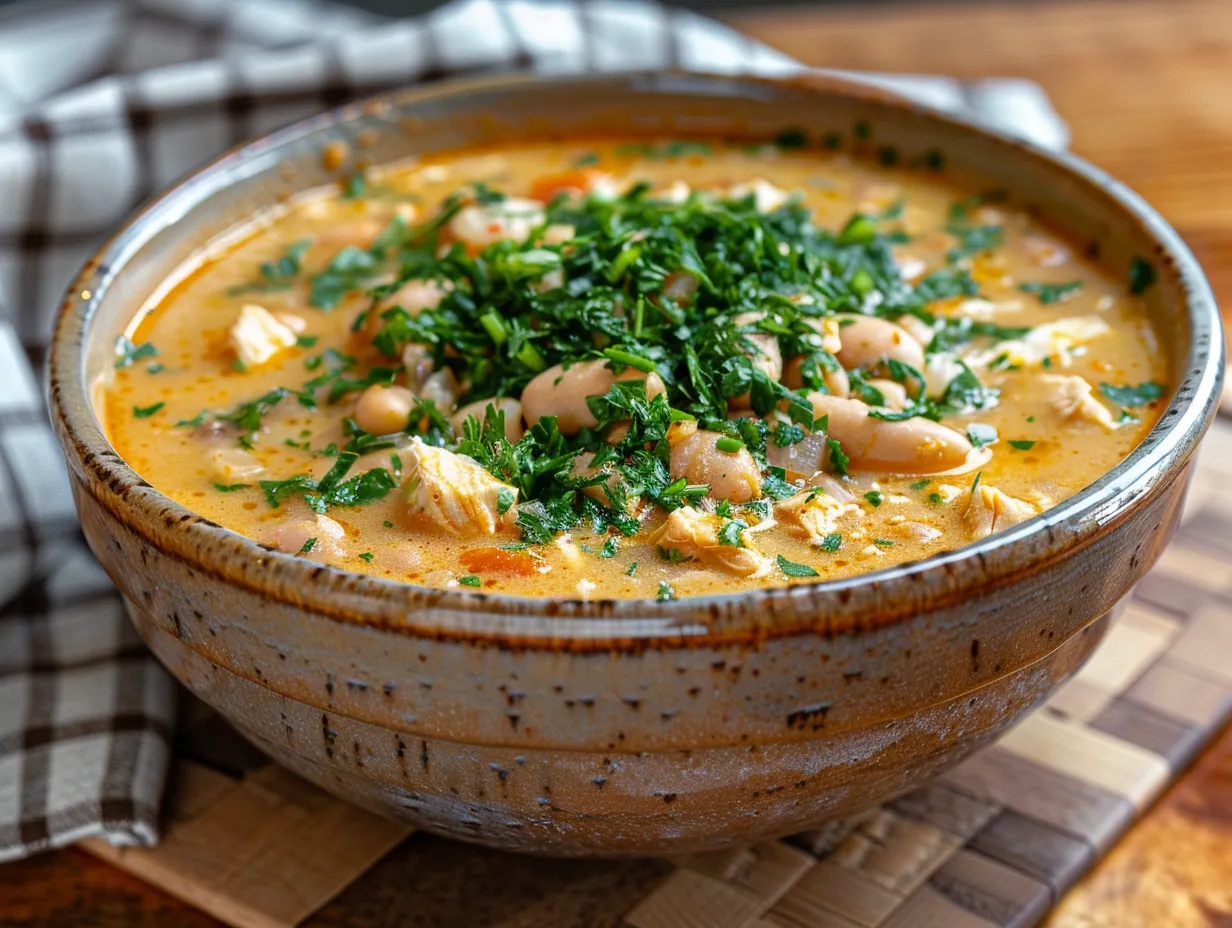Crockpot White Chicken Chili Delicious and Ready to Eat