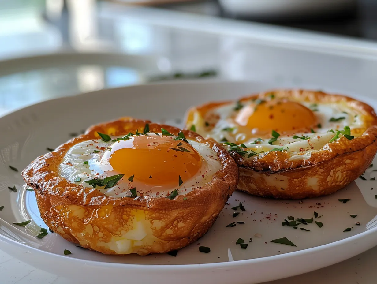 Delicious Fluffy Egg Cups Ready to Eat