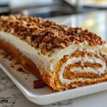 Delicious Slice of Pumpkin Spice Cake Roll Bliss