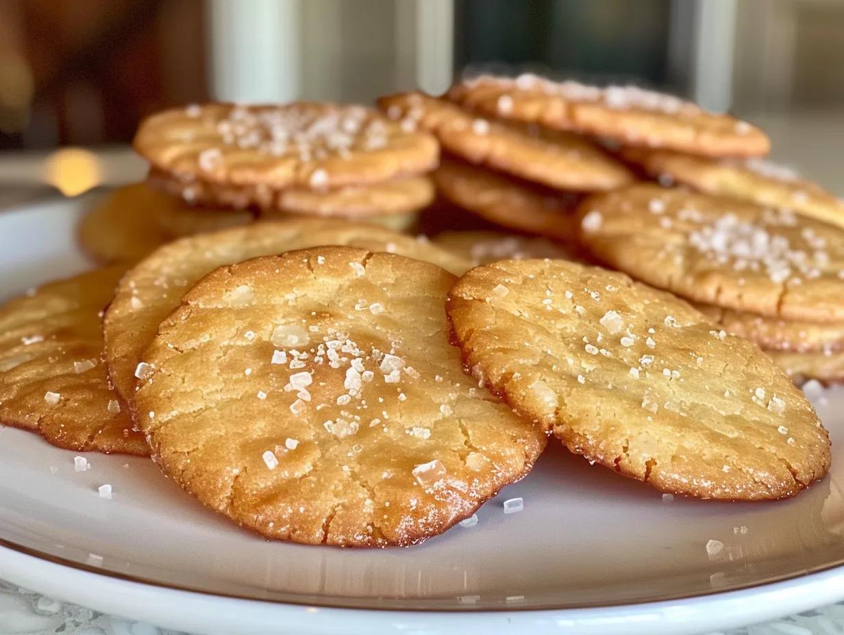 Golden French Salted Butter Cookies