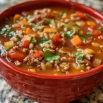 Hearty One-Pot Stuffed Pepper Soup
