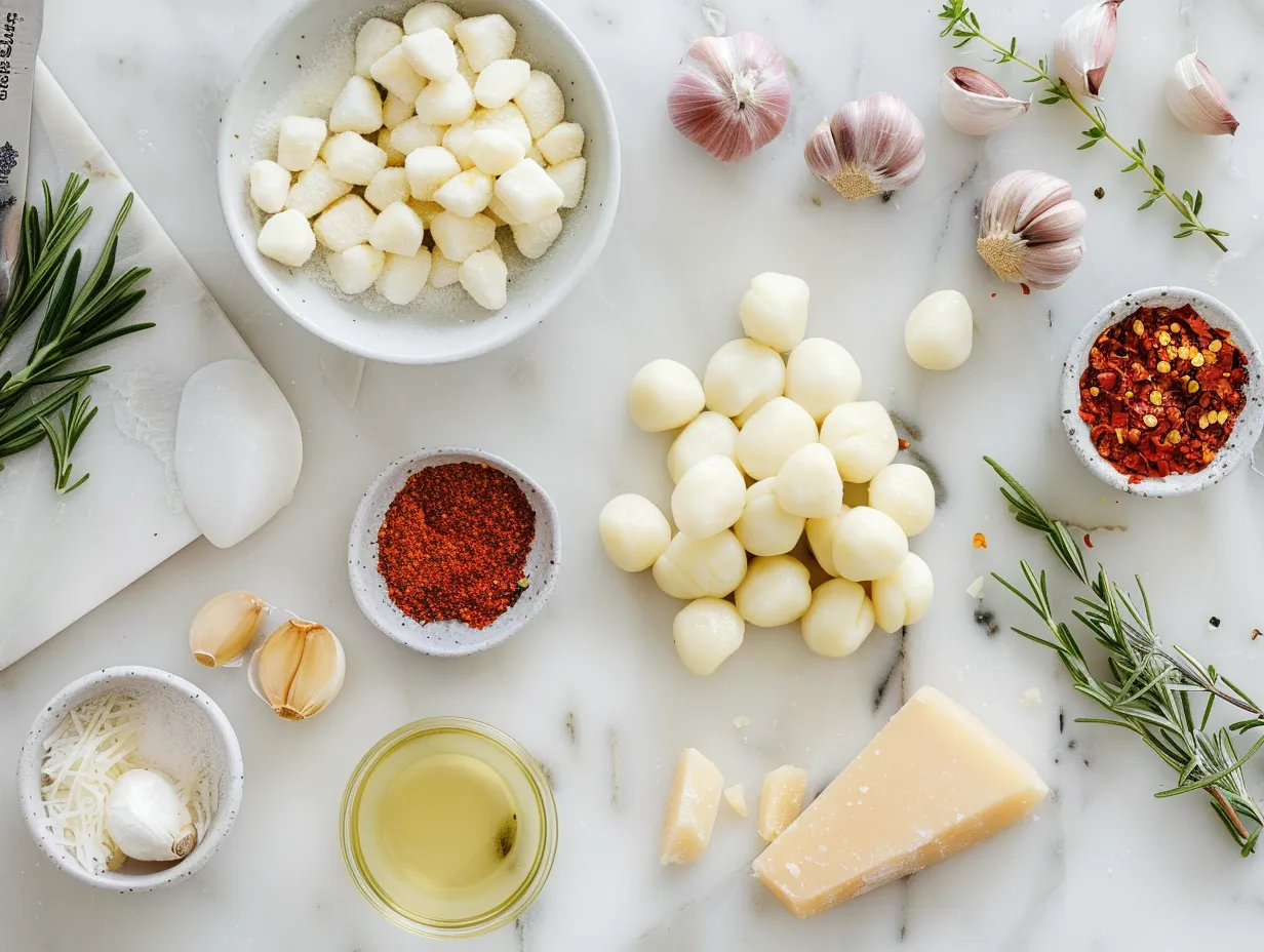 Ingredients for making Gnocchi alla Sorrentina.
