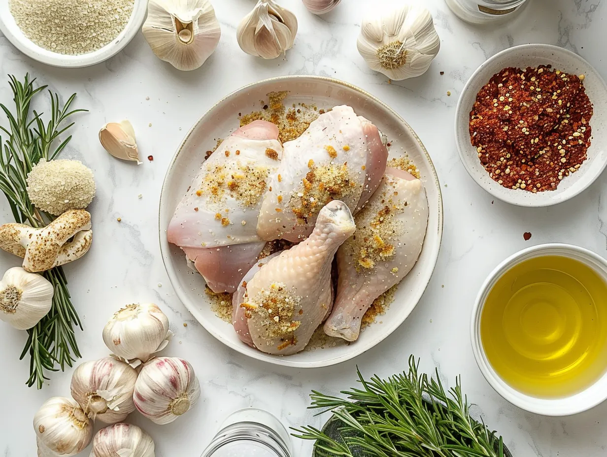Ingredients for Pretzel Crusted Chicken: chicken cutlets, pretzels, Dijon mustard, mayonnaise, cheddar cheese, garlic powder, paprika, salt, and pepper