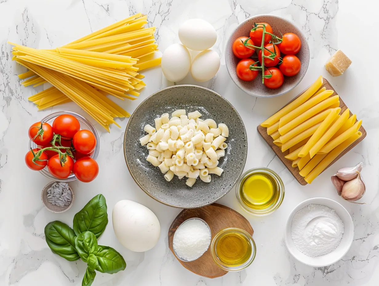 Ingredients needed to make slow cooker baked ziti