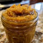 Jar of Homemade Spiced Pumpkin Butter