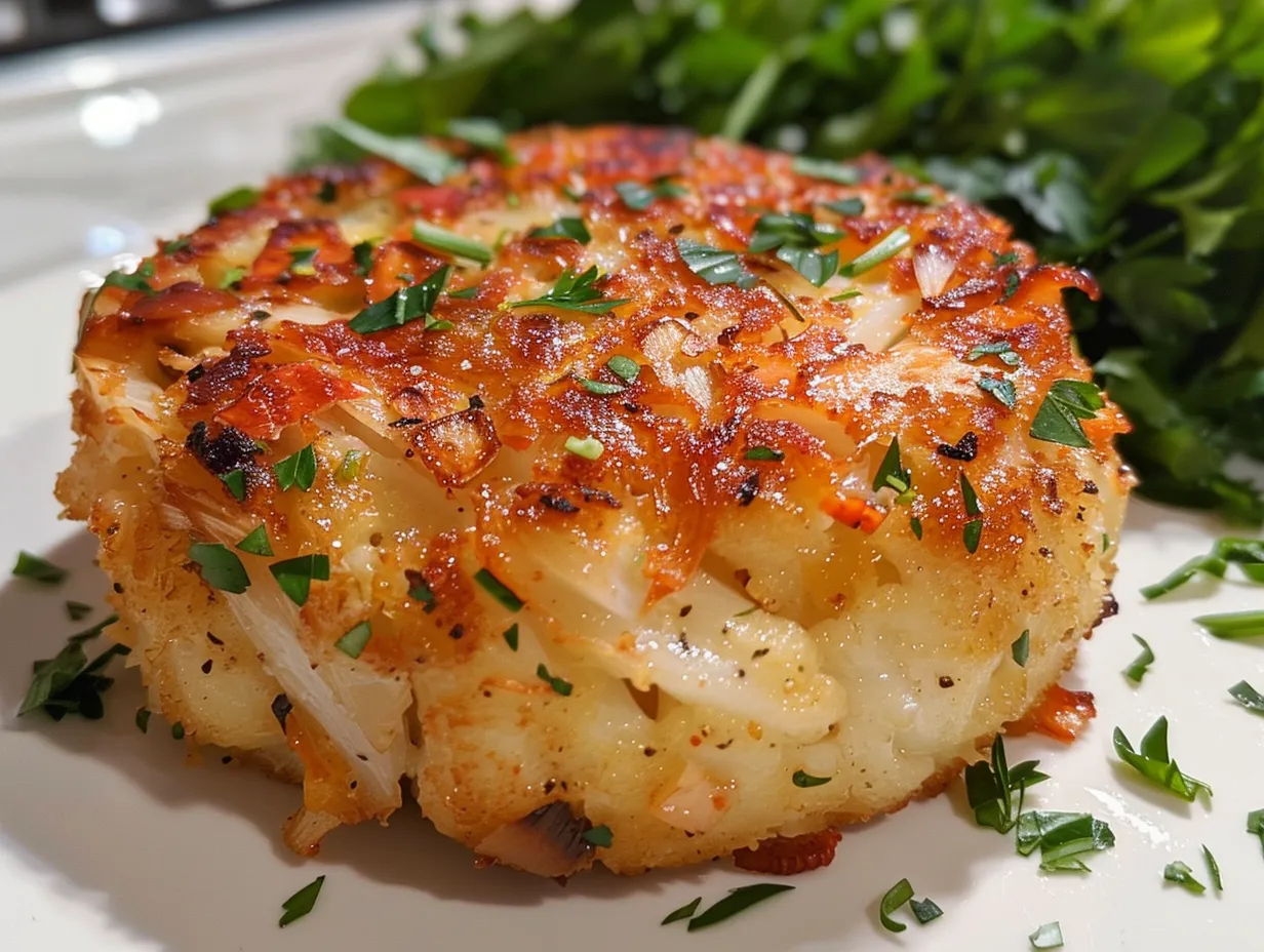 A delicious Chesapeake Bay Crab Cake served on a plate