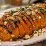 Mouthwatering Hasselback Butternut Squash with Feta