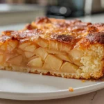 Overhead shot of a freshly baked Soft Apple Cake