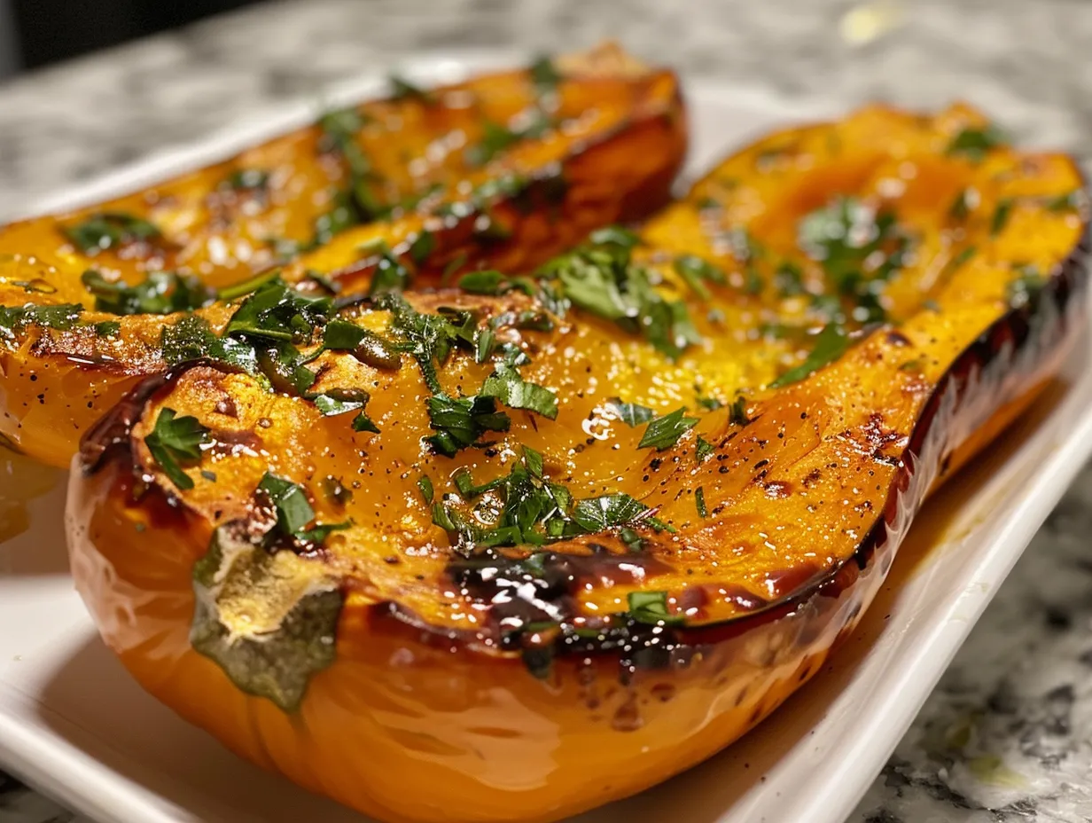 Perfectly Roasted Honeynut Squash Display