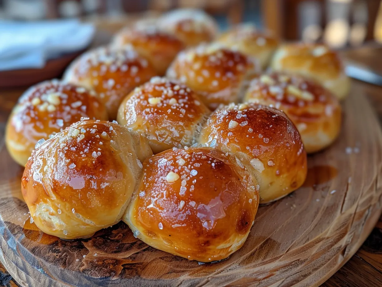 A platter of golden brown Two Ingredient Dough Pretzel Bites, perfect for sharing.