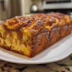 Warm Pumpkin Cinnamon Swirl Bread