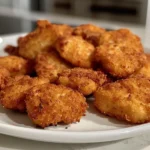 A tempting plate of crispy chicken nuggets