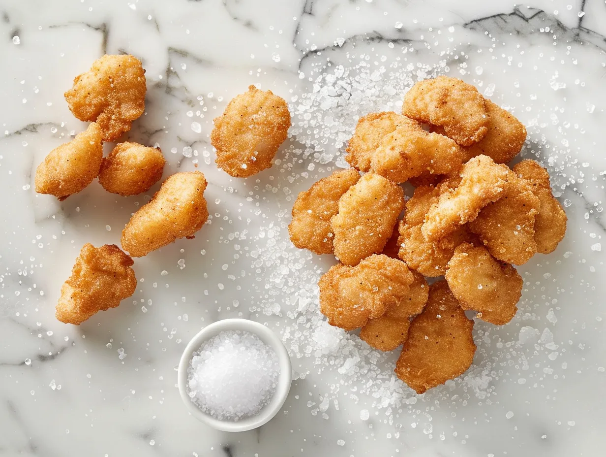 All the fresh ingredients needed to make delicious Chicken Nuggets