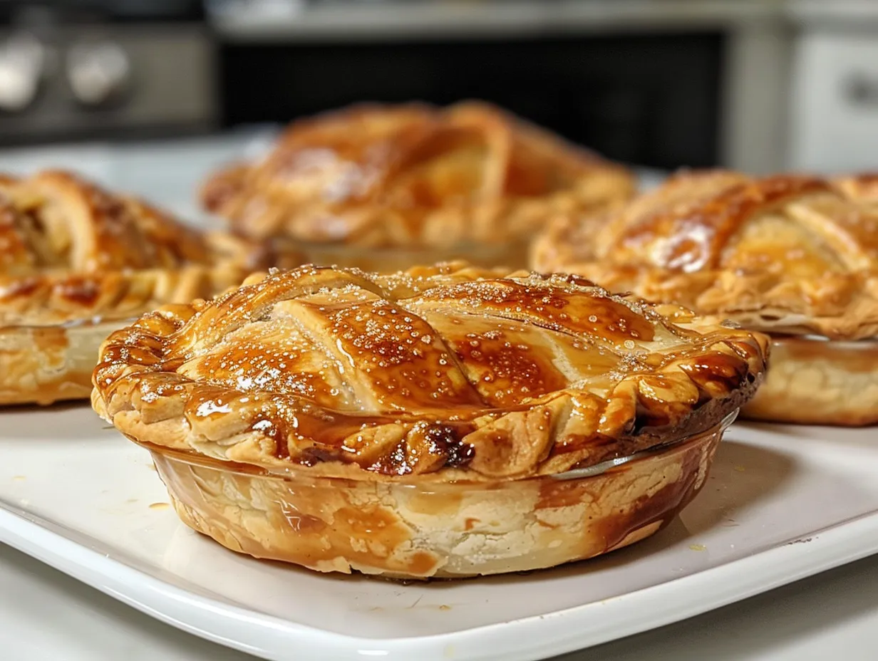Close-up of Delicious Mini Apple Pies
