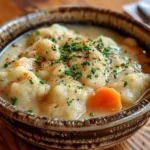 Cozy Bowl of Chicken and Dumpling Soup