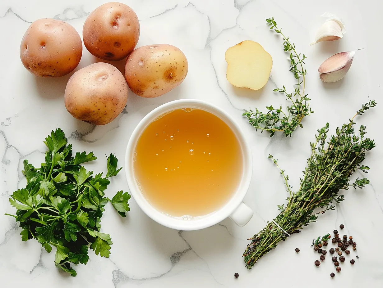 Ingredients for making Crockpot Potato Soup