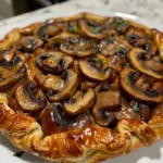 Delectable Mushroom Galette Ready to Eat