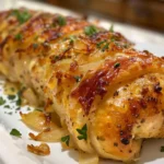 Delicious Cheesy Stuffed Chicken Rolls with Caramelized Onions