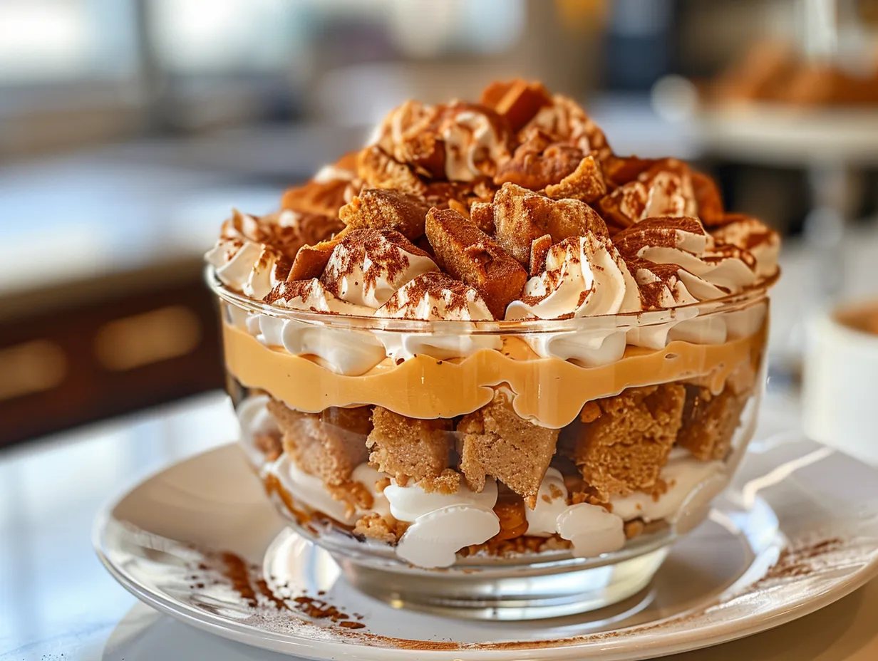 Delicious Creamy Layered Pumpkin Dessert