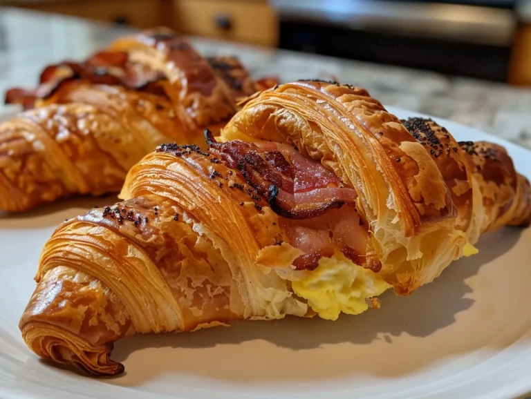 DELICIOUS CROISSANT BREAKFAST SANDWICH