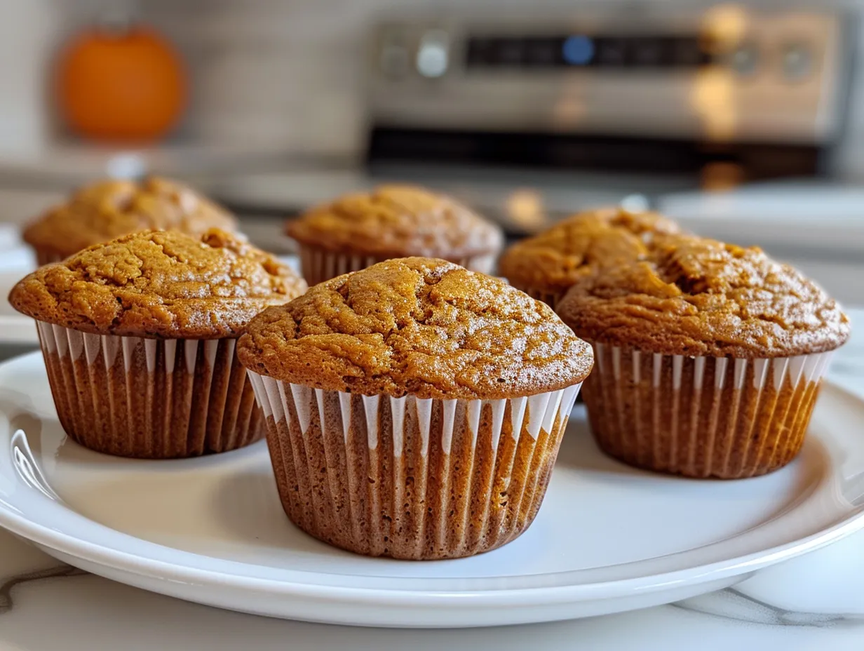 Delicious and fresh baked homemade pumpkin muffins
