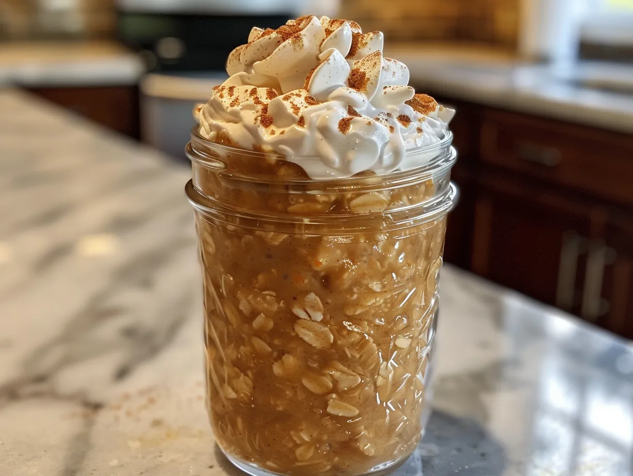 Delicious Pumpkin Pie Overnight Oats