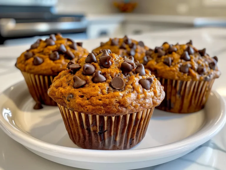 Gluten Free Pumpkin Chocolate Chip Muffins Display