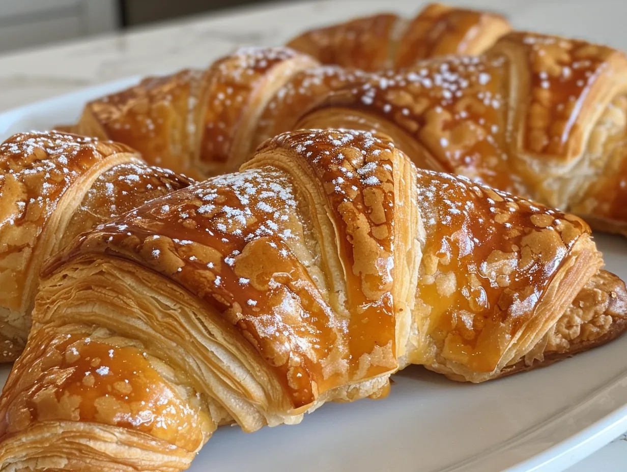 Golden Pumpkin Pie Crescents
