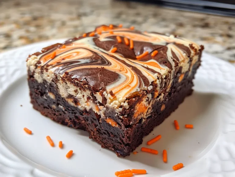 Halloween Swirl Oreo Cream Cheese Brownies Introduction Image