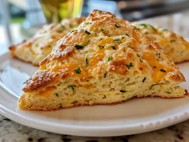 Homemade Cheddar Zucchini Scones