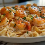 Homemade Shrimp Alfredo Delight