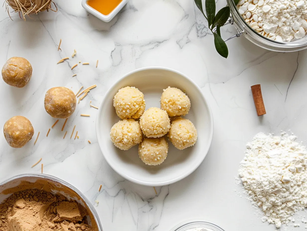 Ingredients for No Bake Pumpkin Cheesecake Balls