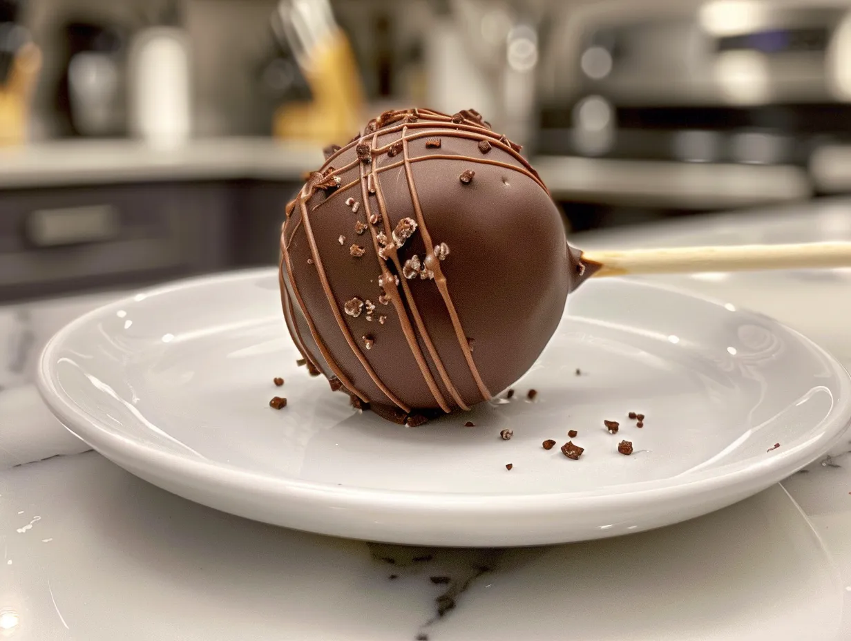 Mouthwatering Homemade Cake Pops Displayed on a Stand