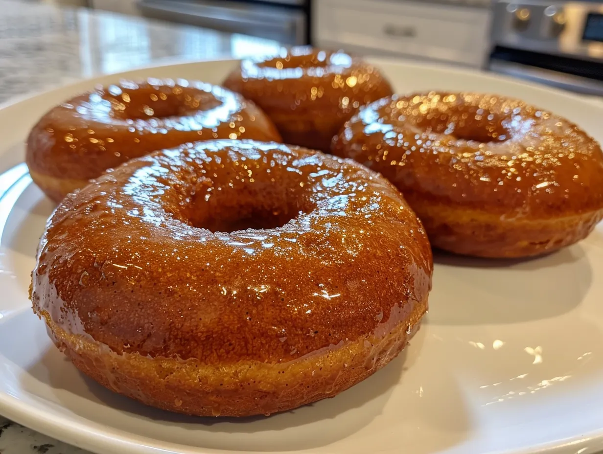 Pile of Freshly Baked Pumpkin Donuts