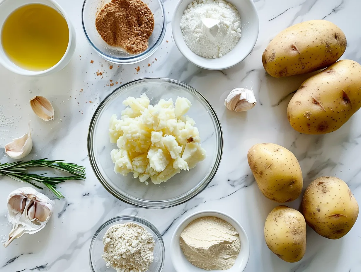 All ingredients needed to make Copycat Outback Potato Soup Recipe.