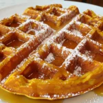 Pumpkin Spice Waffles Stack