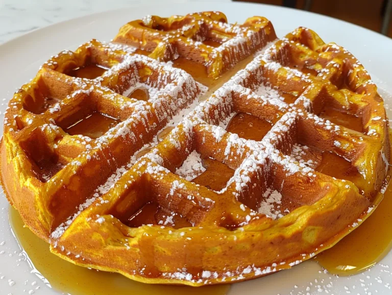 Pumpkin Spice Waffles Stack