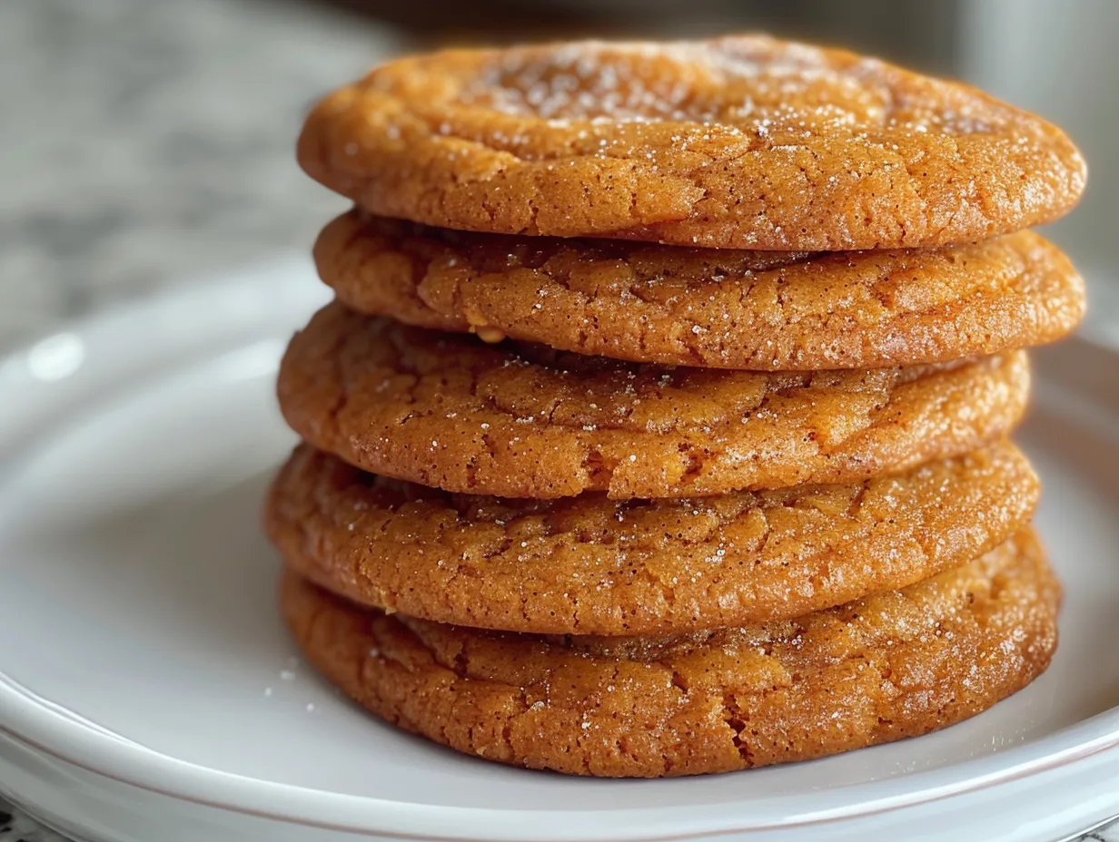 Pumpkin Spiced Cookies Stack