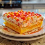 Candy Corn Poke Cake Overview