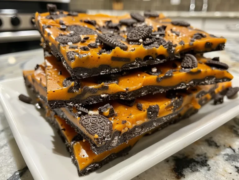 Finished Halloween Oreo Bark